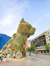 Puppy of flowers statue, Guggenheim Museum Bilbao, Spain Royalty Free Stock Photo