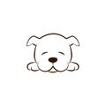 Puppy icon. One of the dog breeds hand draw icon Royalty Free Stock Photo