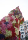 Puppy from Jeff Koons outside Guggenheim Museum, Bilbao, Spain