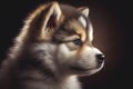 Puppy Malamute dog