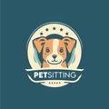 Puppy vector logo design template. Pet shop logotype concept.