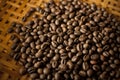 Pupuan Lanang Coffee (Pea Berry Coffee) which has been roasted