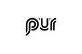 PUR Creative Unique Modern Letter Logo Design. Elegant Monogram Logo Design with Decorative Elements and Typography Royalty Free Stock Photo