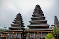 Pura Besakih temple and two black pagoda at Bali