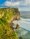 Pura Luhur Uluwatu temple, Bali, Indonesia. Amazing landscape - Royalty Free Stock Photo