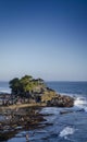 Pura tanah lot temple landmark on bali island coast indonesia Royalty Free Stock Photo