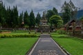 Pura Ulun Danu Beratan which is a major Hindu Shaivite temple in Bali on the shores of lake Bratan , Indonesia Royalty Free Stock Photo