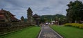 Pura Ulun Danu Beratan which is a major Hindu Shaivite temple in Bali on the shores of lake Bratan , Indonesia Royalty Free Stock Photo