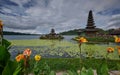 Pura Ulun Danu Beratan which is a major Hindu Shaivite temple in Bali on the shores of lake Bratan , Indonesia Royalty Free Stock Photo