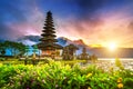 Pura ulun danu bratan temple in Bali. Royalty Free Stock Photo