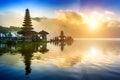 Pura ulun danu bratan temple in Bali. Royalty Free Stock Photo