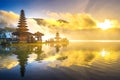 Pura ulun danu bratan temple in Bali. Royalty Free Stock Photo