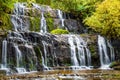 Purakaunui Falls. The cascading waterfalls