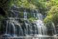 Purakaunui Falls (waterfall), The Catlins, New Zealand Royalty Free Stock Photo