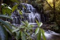 Purakaunui falls located in the Catlins, South Island, New Zealand Royalty Free Stock Photo