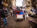 Purani delhi street and market or shops chandni chowk