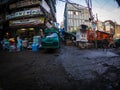 Purani delhi street and market or shops chandni chowk