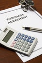 Purchase Agreement Royalty Free Stock Photo