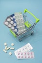 Purchase and delivery of medicines to your home. Online medicine, Cure for colds and epidemics. Various pills and medicines in