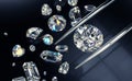 Purchase of diamonds. Diamond Exchange. Checking diamonds.