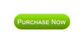 Purchase now web interface button green color, online shopping, marketing