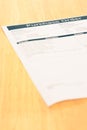 Purchase order form document Royalty Free Stock Photo