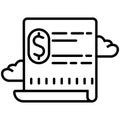 Purchase order line icon Royalty Free Stock Photo