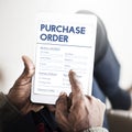 Purchase Order Online Form Deal Concept Royalty Free Stock Photo