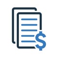 Purchase order, prices icon. Simple editable vector illustration Royalty Free Stock Photo
