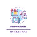 Purchase place concept icon Royalty Free Stock Photo