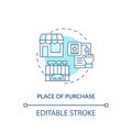 Purchase place concept icon Royalty Free Stock Photo