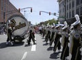 Purdue University Marching Band with World Largest Drum at 500 Festival Parade