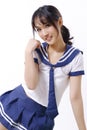 Pure Asian girl and Sailor suit