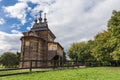 Pure autumn sky above the old Church