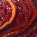 Pure Beauty: A Red Agate with Dazzling Fractures