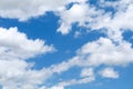 Pure blue sky heap white cloud and sunlight shiny Royalty Free Stock Photo