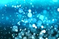 Pure blue under water or pool bubble bokeh background