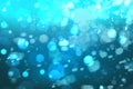Pure blue under water or pool bubble bokeh background