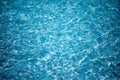 Pure blue water in the pool. Royalty Free Stock Photo