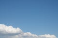 Pure blue sky over white clouds Royalty Free Stock Photo