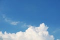 Pure and clear blue sky white cloud and sunlight shiny on a day Royalty Free Stock Photo