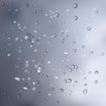 Pure clear water drops realistic set isolated vector illustration. Royalty Free Stock Photo