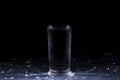 Pure cold drinking water Glass Royalty Free Stock Photo