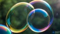 Pure colorful bubble generate ai Royalty Free Stock Photo