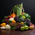 Pure Elegance: A Serene Still Life of Harvested Produce