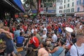 Switzerland: Public football event at Longstreet in ZÃÂ¼rich city at the UEFA champion chip