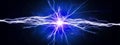 Pure Energy and Electricity Power in Blue Bolts Royalty Free Stock Photo