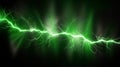 Pure energy and electricity with green powerful bolts power background Royalty Free Stock Photo