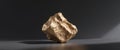 The pure gold ore found in the mine on black background Royalty Free Stock Photo