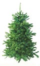 Pure Green Fir Christmas Tree on White